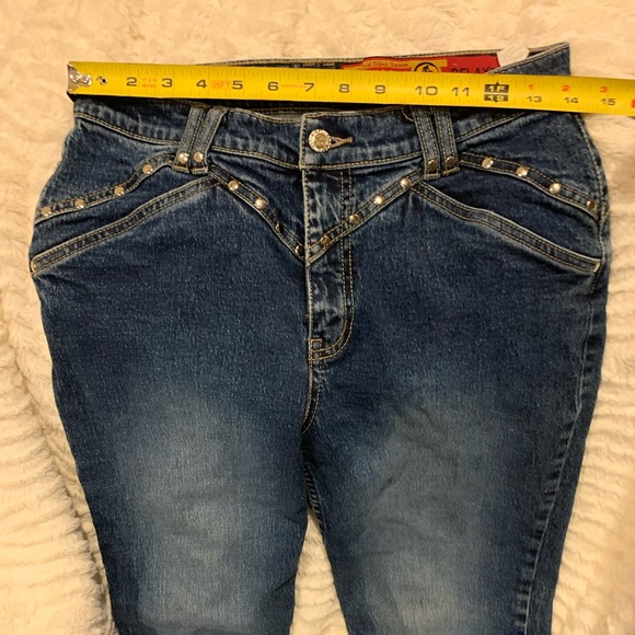 Lawman high rise western jean denim studs 28w - Picture 9 of 12